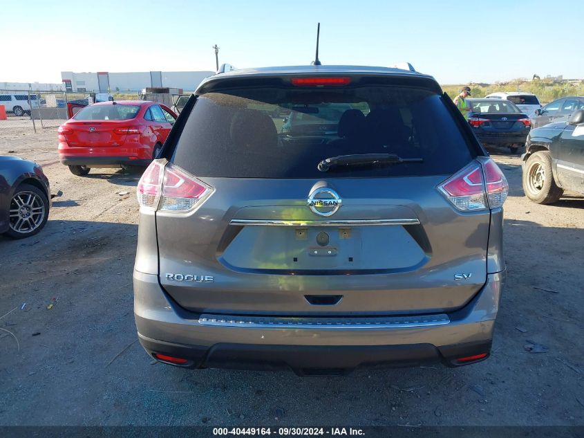 2015 Nissan Rogue S/Sl/Sv VIN: KNMAT2MT6FP531733 Lot: 40449164