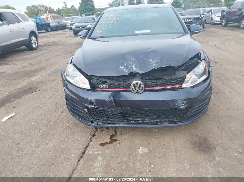 2017 Volkswagen Golf Gti Autobahn 4-Door/S 4-Door/Se 4-Door/Sport 4-Door VIN: 3VW4T7AU3HM062050 Lot: 40449183