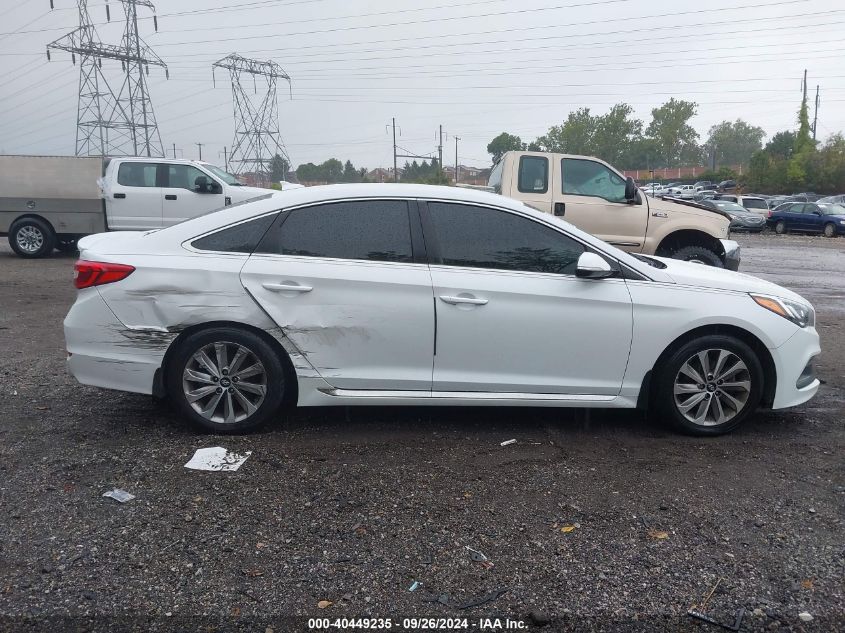 5NPE34AFXHH456867 2017 Hyundai Sonata Sport