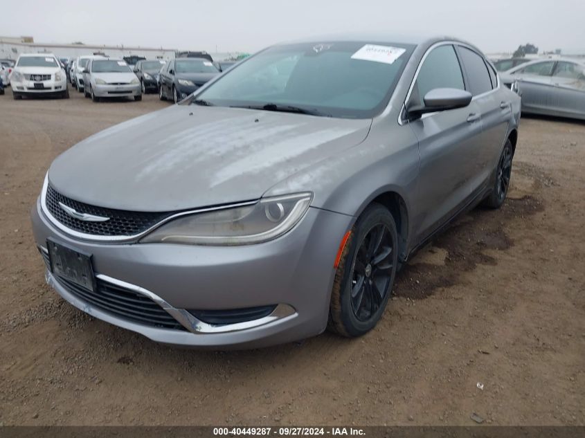 2015 Chrysler 200 Limited VIN: 1C3CCCAB2FN574864 Lot: 40449287