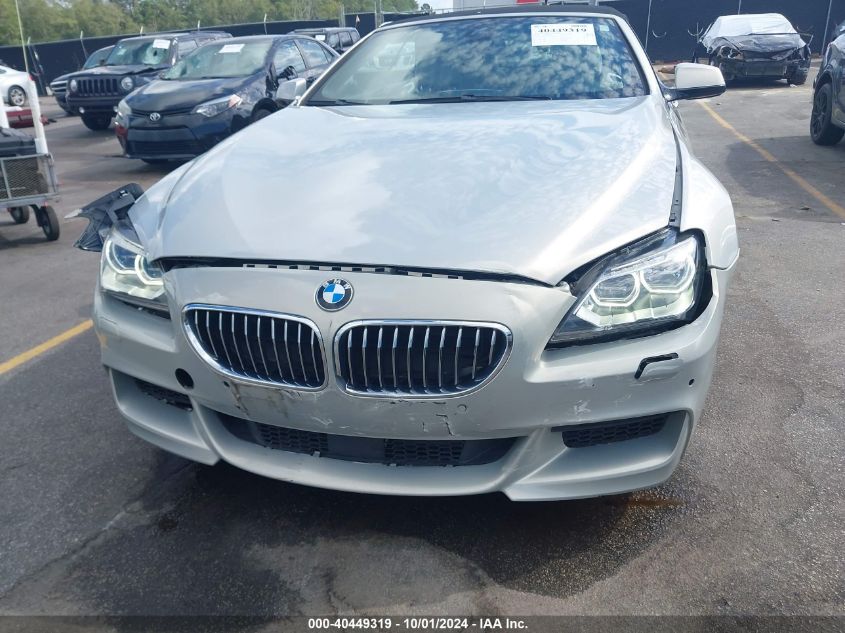 2015 BMW 640I VIN: WBALW7C53FD596246 Lot: 40449319