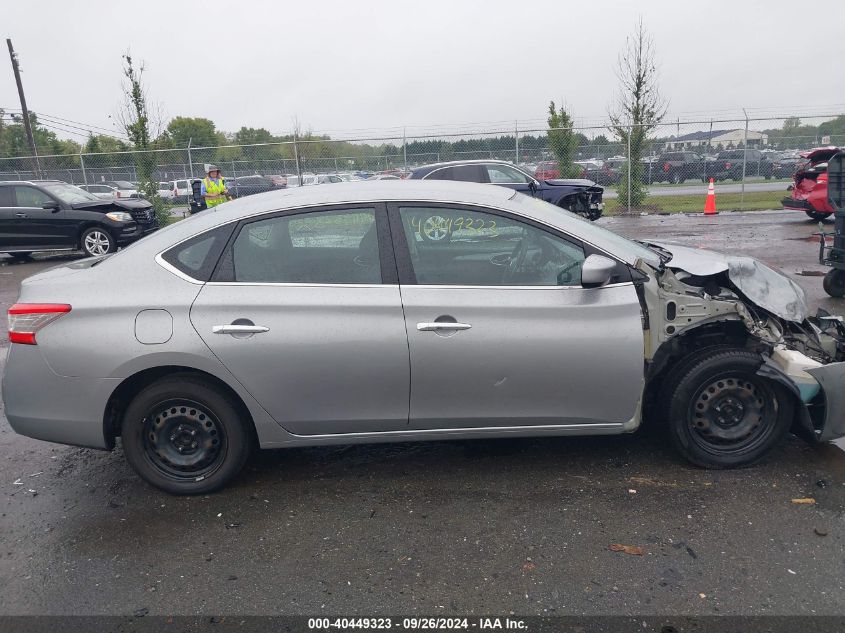 2014 Nissan Sentra S/Sv/Sr/Sl VIN: 3N1AB7AP5EY272031 Lot: 40449323