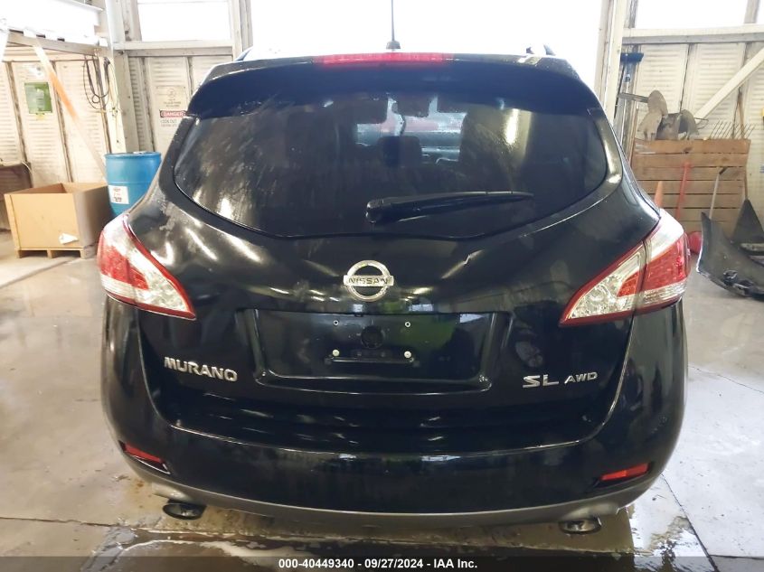 2011 Nissan Murano Sl VIN: JN8AZ1MW2BW162330 Lot: 40449340