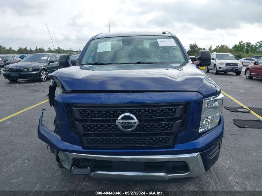 2021 Nissan Titan Sv 4X2 VIN: 1N6AA1EF3MN537049 Lot: 40449348