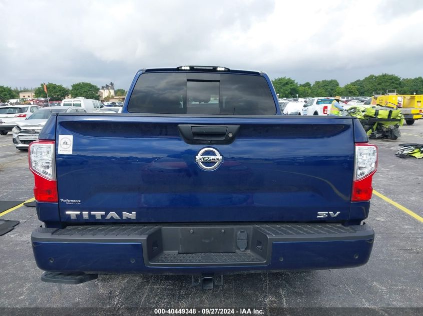 2021 Nissan Titan Sv 4X2 VIN: 1N6AA1EF3MN537049 Lot: 40449348