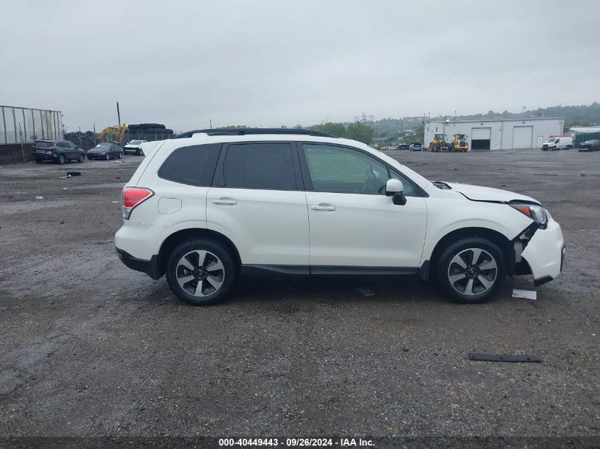 2018 Subaru Forester 2.5I Premium VIN: JF2SJAGCXJH507682 Lot: 40449443