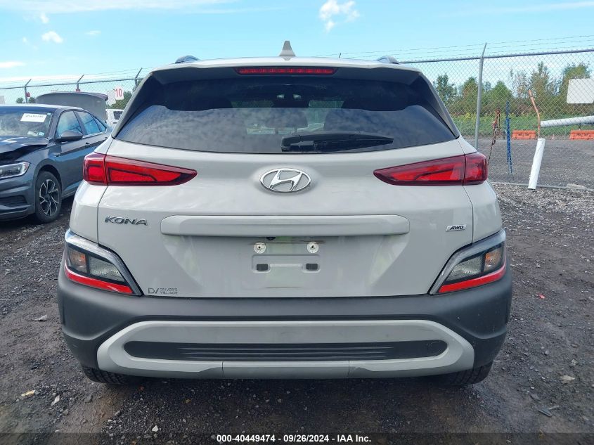 2022 Hyundai Kona Sel VIN: KM8K3CAB3NU759433 Lot: 40449474