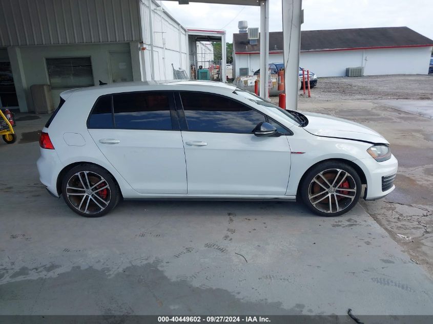 3VW447AU7HM003550 2017 Volkswagen Golf Gti Sport 4-Door