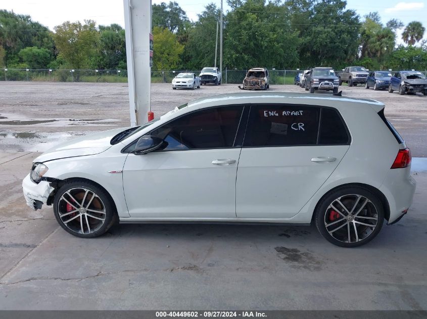 3VW447AU7HM003550 2017 Volkswagen Golf Gti Sport 4-Door