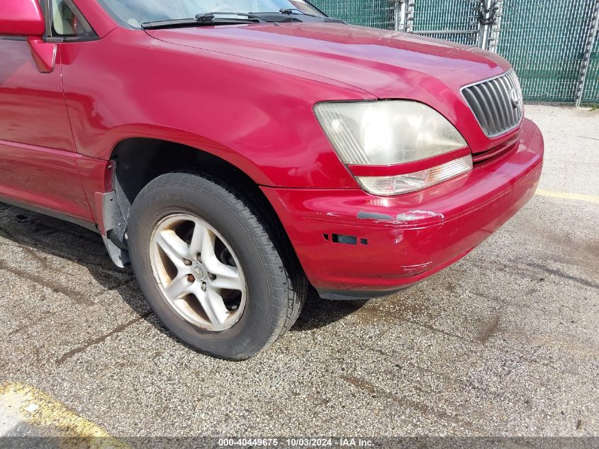 1999 Lexus Rx 300 VIN: JT6HF10U5X0044037 Lot: 40449675