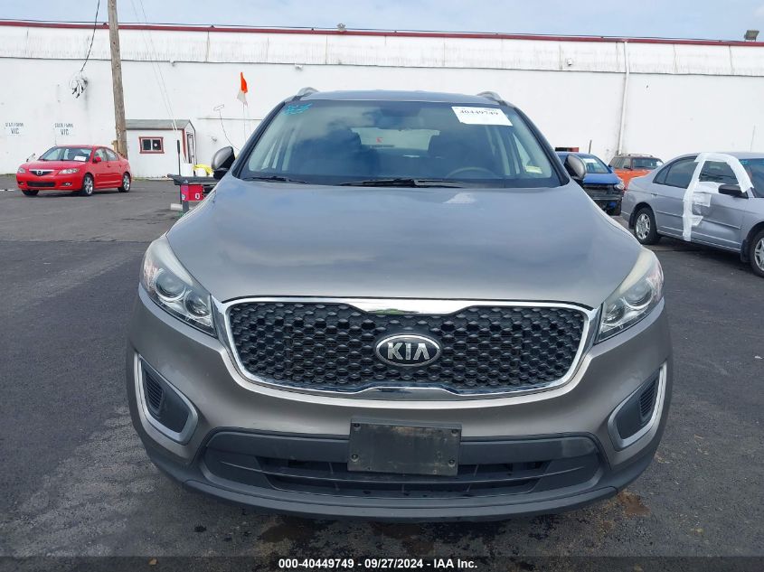 2016 Kia Sorento 3.3L Lx VIN: 5XYPGDA50GG025481 Lot: 40449749