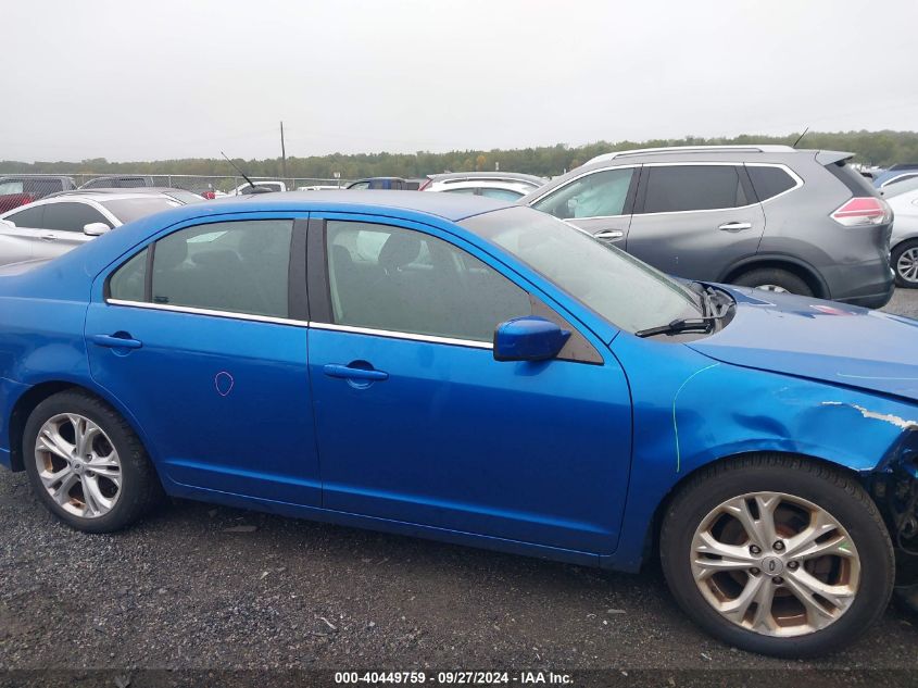 2012 Ford Fusion Se VIN: 3FAHP0HA9CR221747 Lot: 40449759