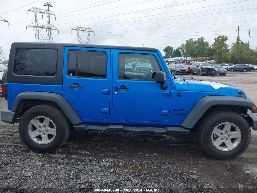 2016 Jeep Wrangler Unlimited Sport VIN: 1C4BJWDG8GL305187 Lot: 40449798