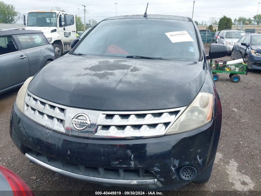 2006 Nissan Murano S VIN: JN8AZ08T46W407841 Lot: 40449819