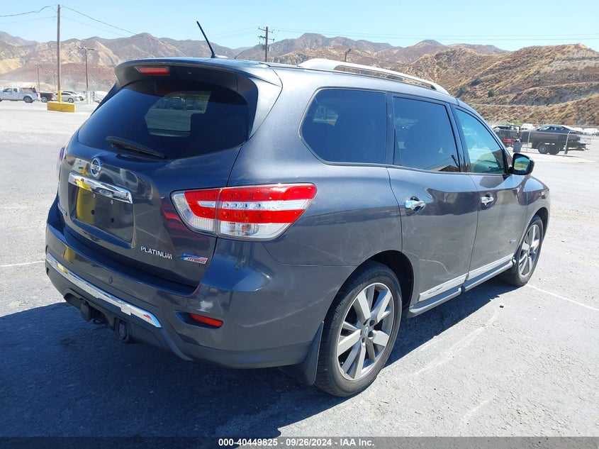 2014 NISSAN PATHFINDER HYBRID HYBRID/SV/SL/PLATINUM 5N1CR2MN2EC637381