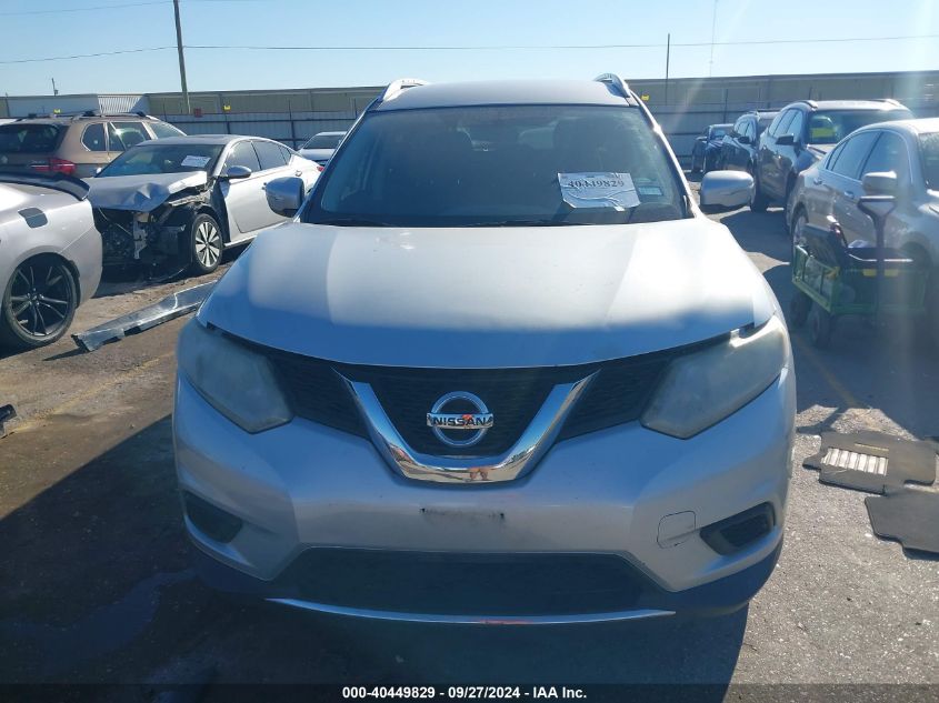 2015 Nissan Rogue Sv VIN: KNMAT2MV6FP569156 Lot: 40449829