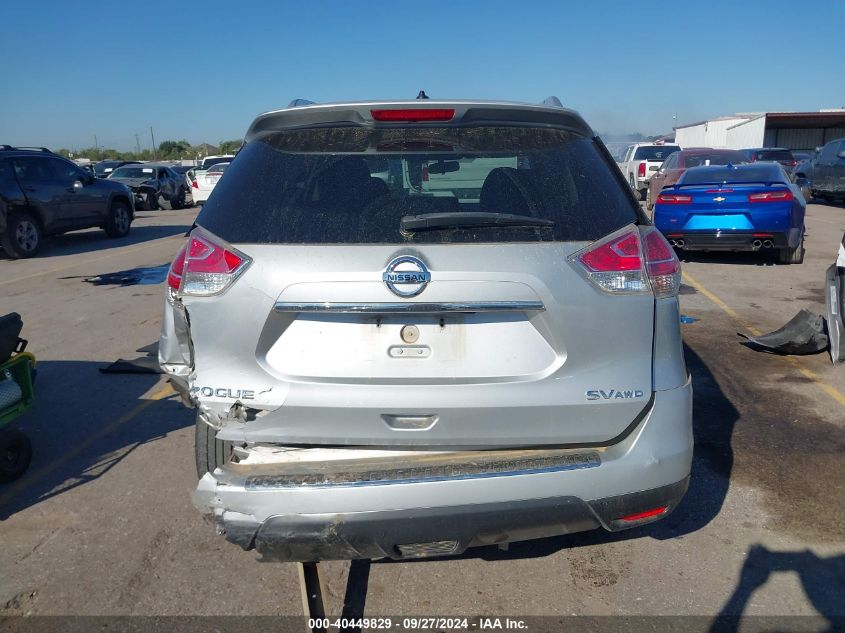 2015 Nissan Rogue Sv VIN: KNMAT2MV6FP569156 Lot: 40449829