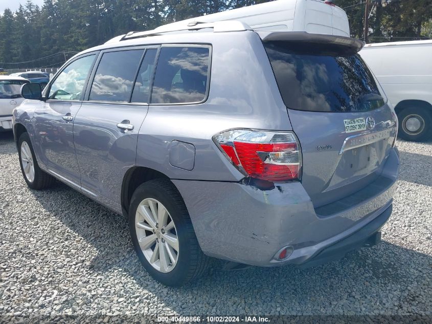 2008 Toyota Highlander Hybrid Limited VIN: JTEEW44A782025388 Lot: 40449866