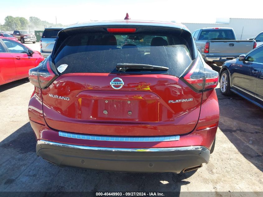 2019 Nissan Murano Platinum VIN: 5N1AZ2MJ6KN158787 Lot: 40449903