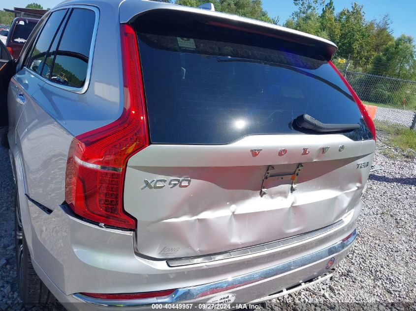 2020 Volvo Xc90 Hybrid T8 Inscription 7 Passenger VIN: YV4BR0CL9L1587685 Lot: 40449957