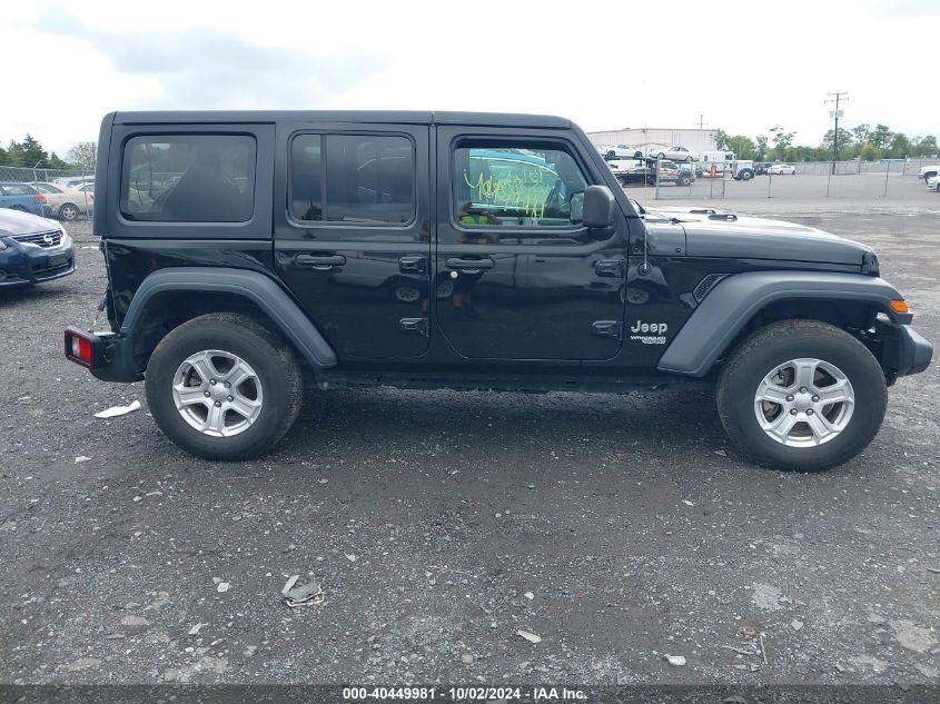 1C4HJXDG3KW627467 2019 Jeep Wrangler Unlimited Sport S 4X4