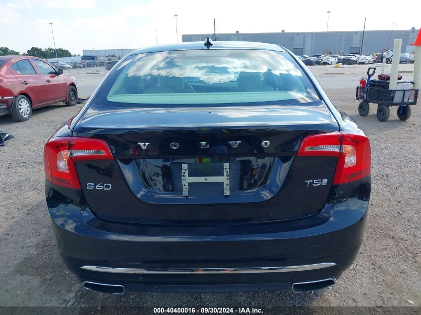 2016 Volvo S60 Inscription T5 Drive-E Premier VIN: LYV402FK6GB089348 Lot: 40450016