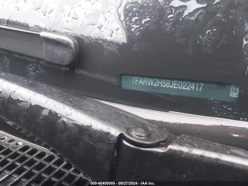 2018 Honda Cr-V Ex VIN: 7FARW2H58JE022417 Lot: 40450055