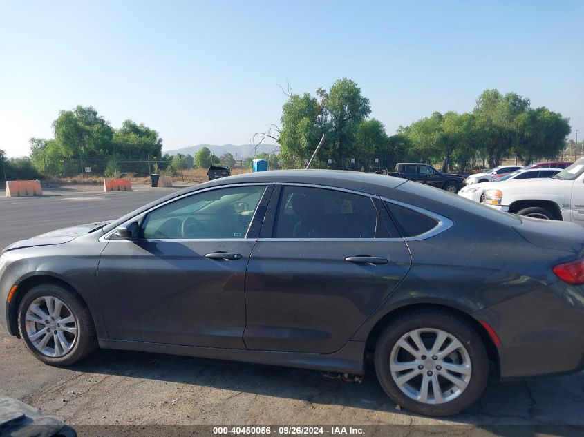 2016 Chrysler 200 Limited VIN: 1C3CCCAB7GN169732 Lot: 40450056