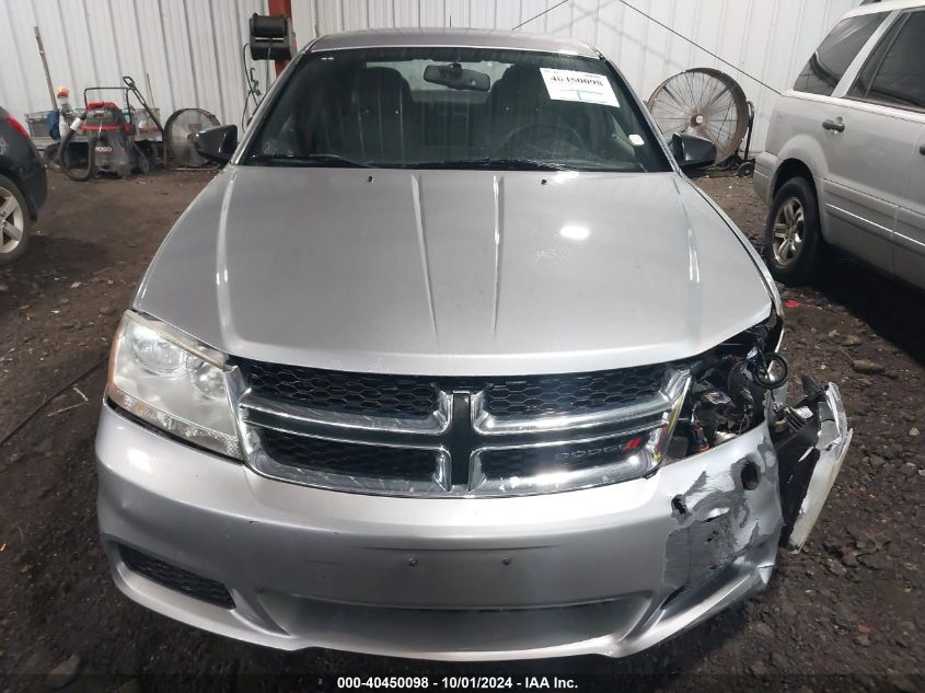 1C3CDZAG8DN510773 2013 Dodge Avenger Se V6