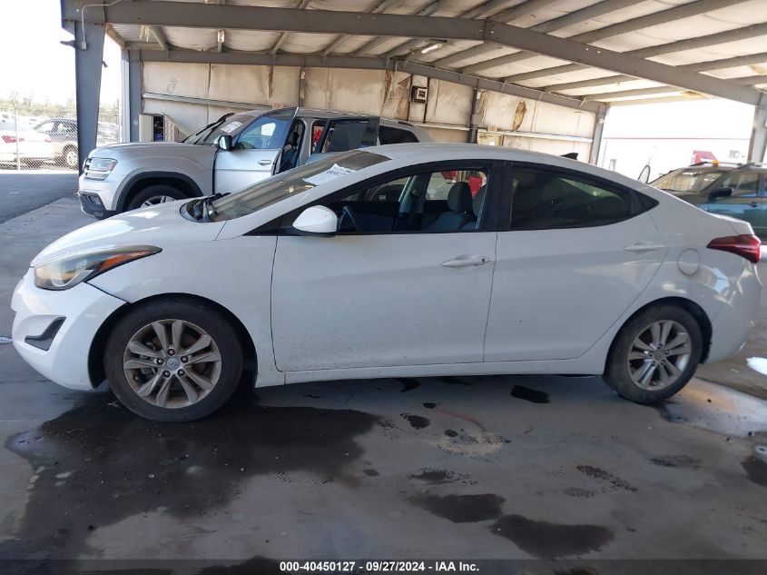 2016 Hyundai Elantra Se VIN: 5NPDH4AE7GH671433 Lot: 40450127