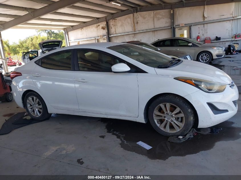 2016 Hyundai Elantra Se VIN: 5NPDH4AE7GH671433 Lot: 40450127