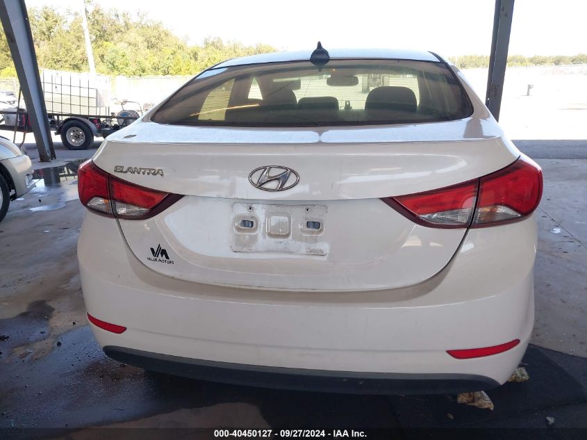 2016 Hyundai Elantra Se VIN: 5NPDH4AE7GH671433 Lot: 40450127