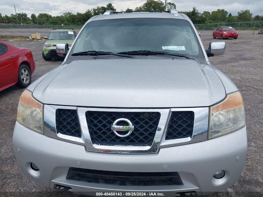 2010 Nissan Armada Platinum VIN: 5N1BA0NF1AN618057 Lot: 40450143