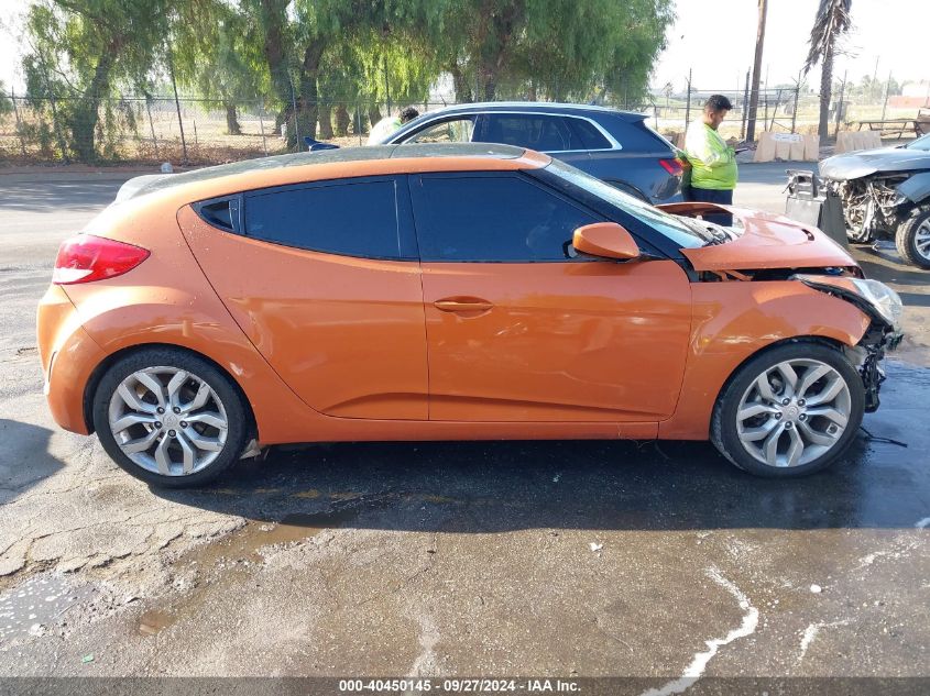 2012 Hyundai Veloster Base W/Black VIN: KMHTC6AD4CU026585 Lot: 40450145