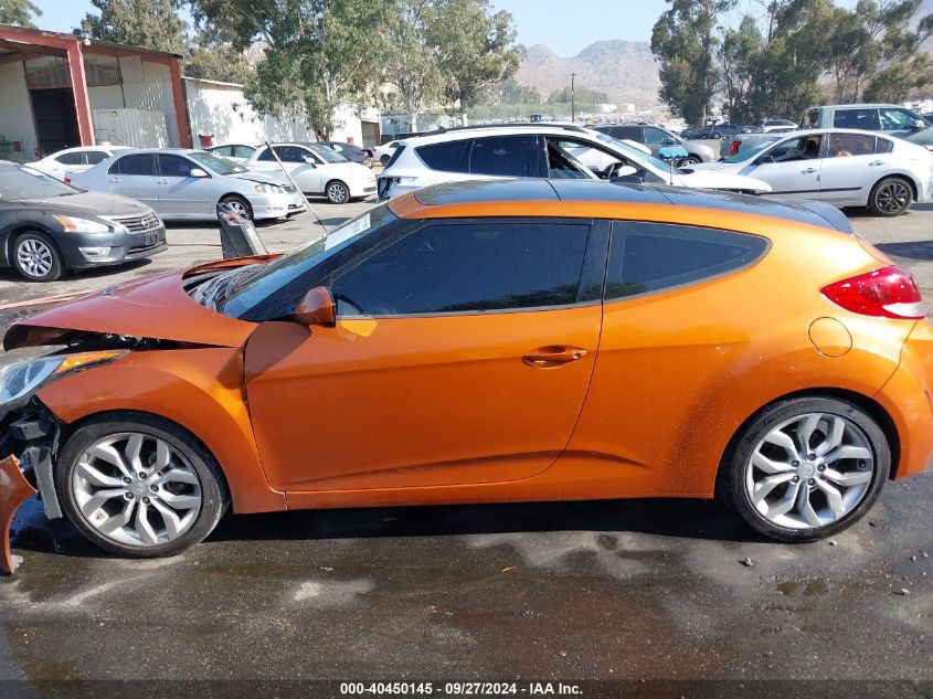 2012 Hyundai Veloster Base W/Black VIN: KMHTC6AD4CU026585 Lot: 40450145