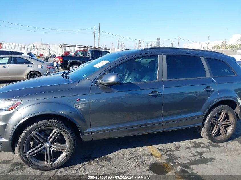 2014 Audi Q7 3.0T S Line Prestige VIN: WA1DGAFE5ED017635 Lot: 40450198