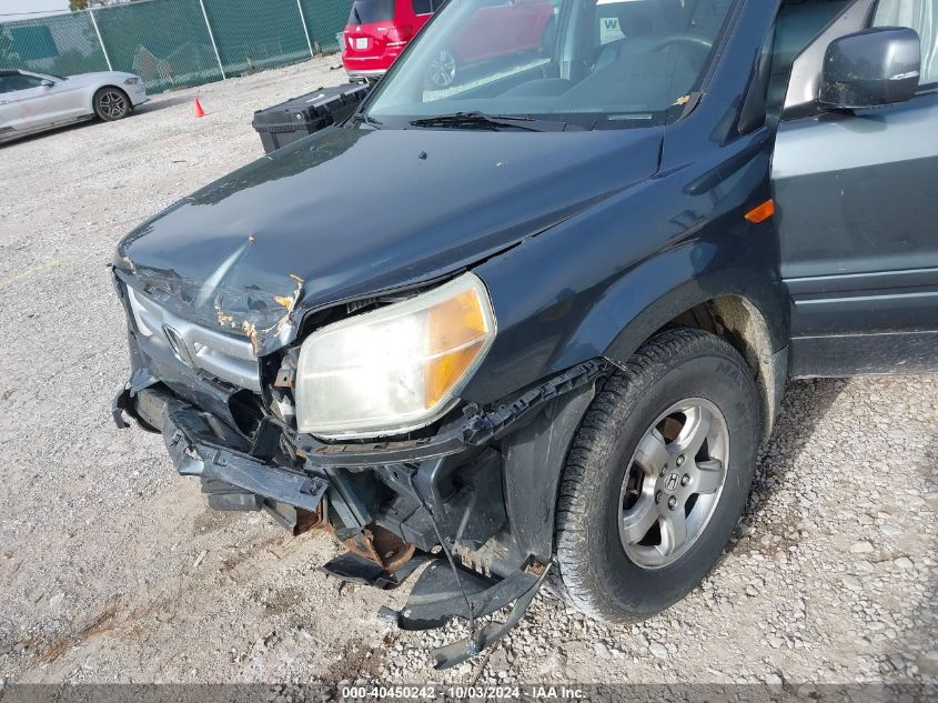 2006 Honda Pilot Ex-L VIN: 5FNYF28796B003908 Lot: 40450242