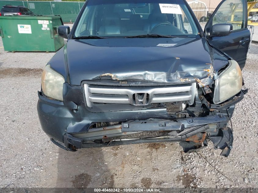 5FNYF28796B003908 2006 Honda Pilot Ex-L