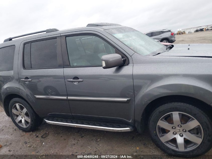 2012 Honda Pilot Touring VIN: 5FNYF4H92CB072268 Lot: 40450245