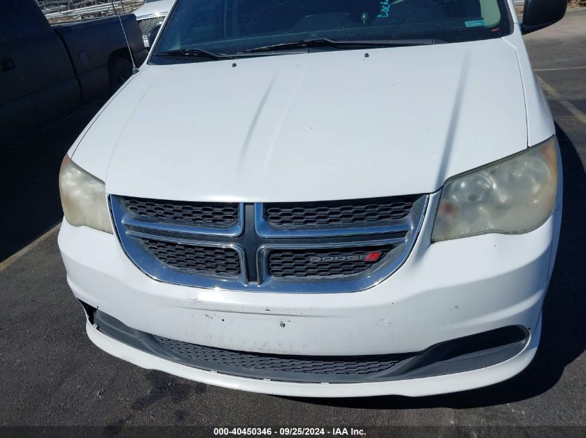 2014 Dodge Grand Caravan Avp/Se VIN: 2C4RDGBG2ER345400 Lot: 40450346