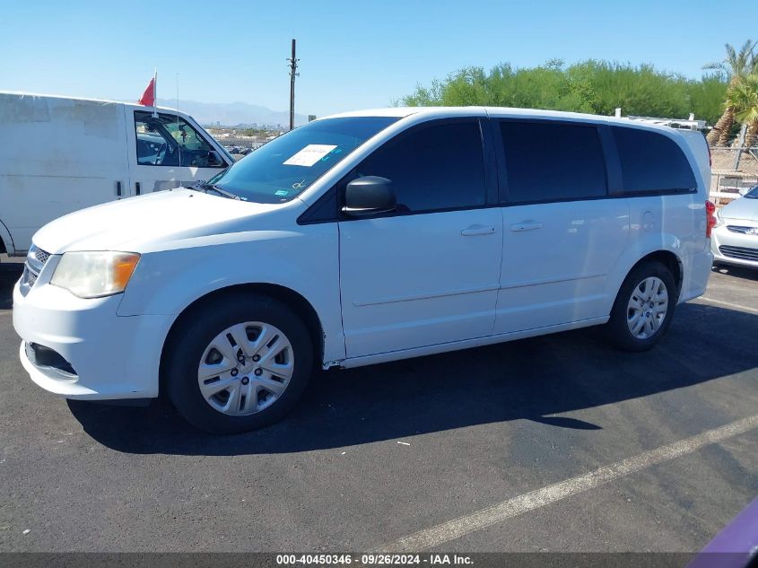 2014 Dodge Grand Caravan Avp/Se VIN: 2C4RDGBG2ER345400 Lot: 40450346