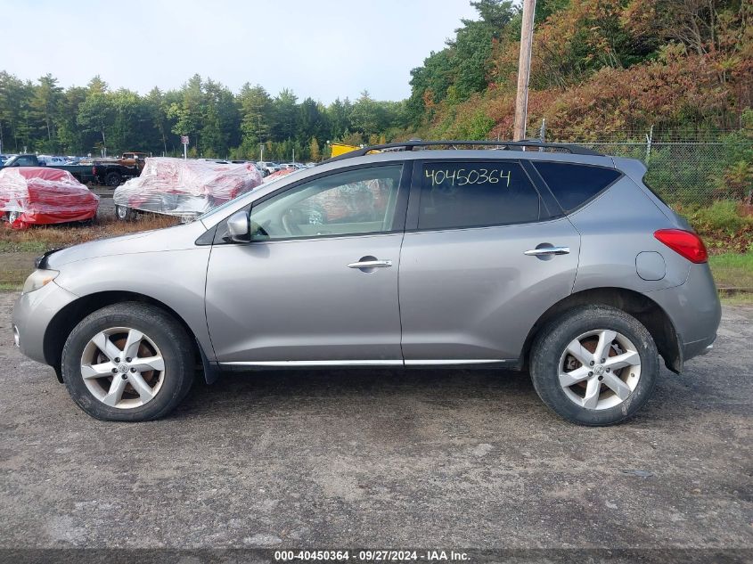 2009 Nissan Murano Sl VIN: JN8AZ18W29W111480 Lot: 40450364