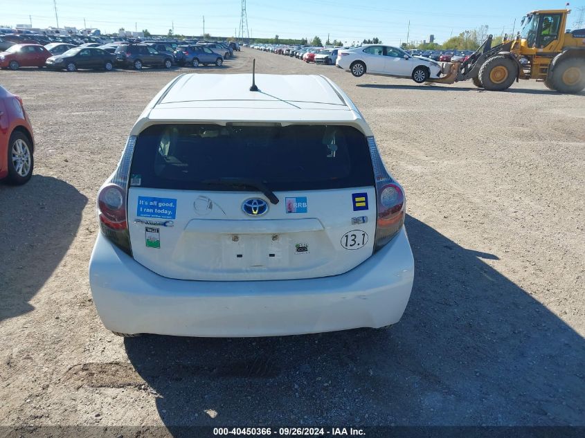 2012 Toyota Prius C Two VIN: JTDKDTB30C1518842 Lot: 40450366