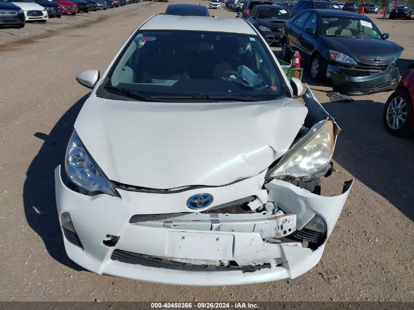 2012 Toyota Prius C Two VIN: JTDKDTB30C1518842 Lot: 40450366