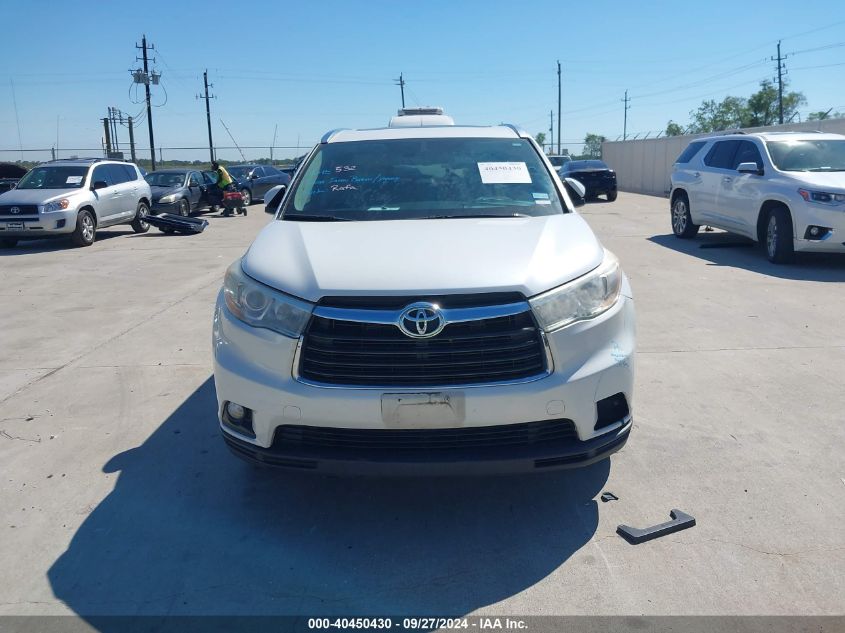 2016 Toyota Highlander Xle V6 VIN: 5TDKKRFHXGS165095 Lot: 40450430