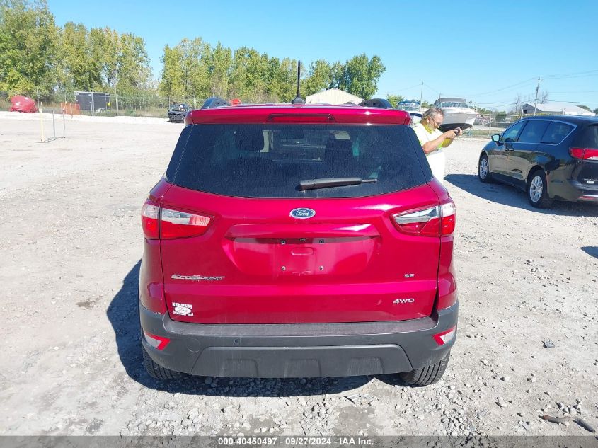 2018 Ford Ecosport Se VIN: MAJ6P1UL4JC174868 Lot: 40450497