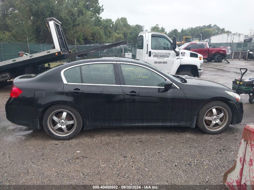 2011 Infiniti G37X VIN: JN1CV6AR4BM412743 Lot: 40450502