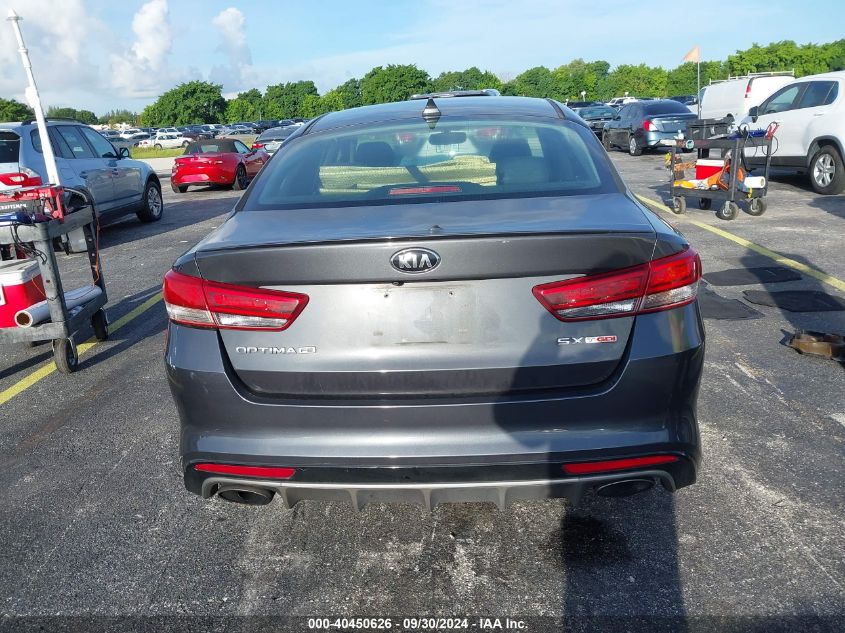 2016 Kia Optima Sx VIN: 5XXGW4L25GG094144 Lot: 40450626