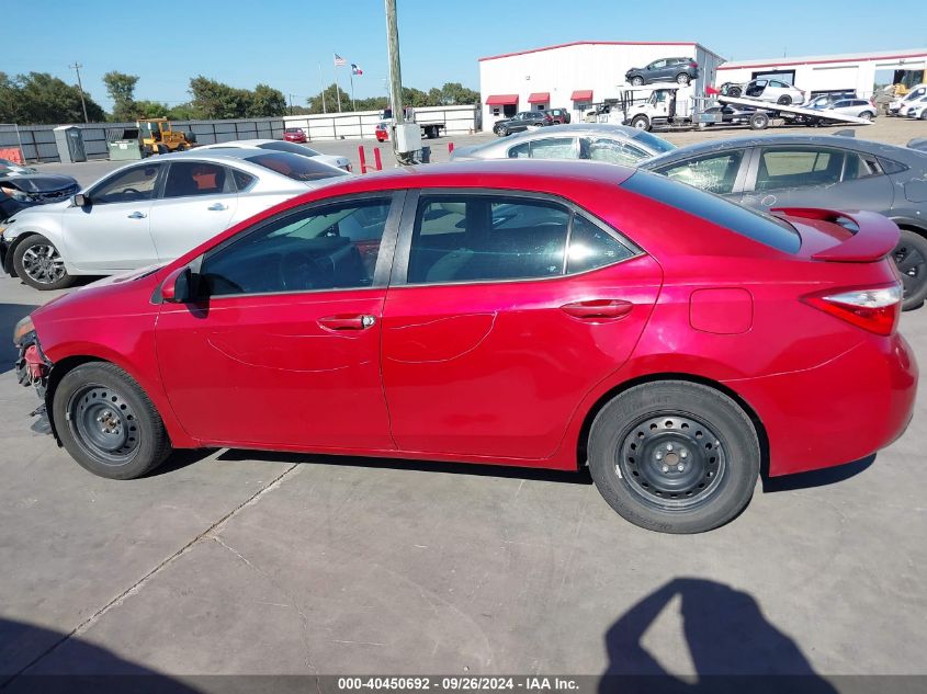 2016 Toyota Corolla Le VIN: 5YFBURHE7GP384442 Lot: 40450692