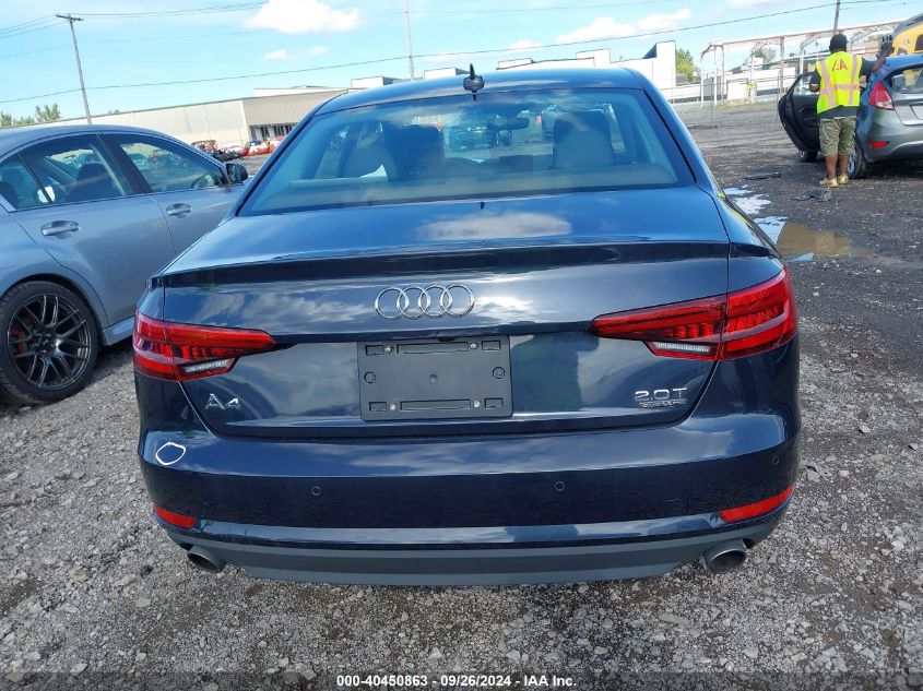 2017 Audi A4 2.0T Premium VIN: WAUANAF46HN008797 Lot: 40450863